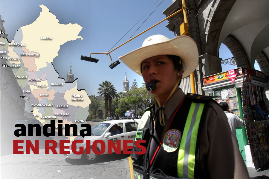 Andina en Regiones: policía realiza operativo de control de identidad en Arequipa
